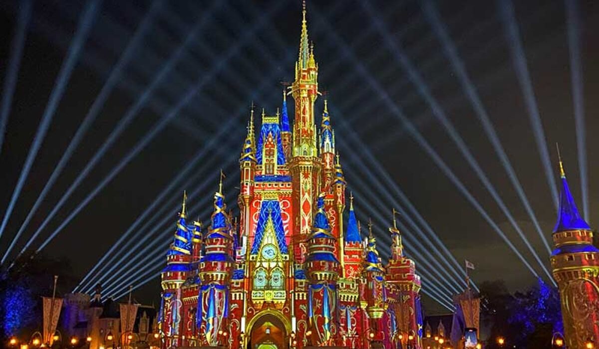 Disney World nighttime presenetations fireworks