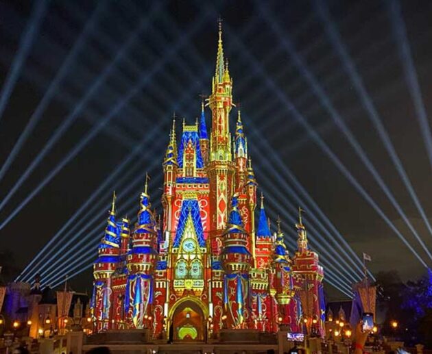 Disney World nighttime presenetations fireworks