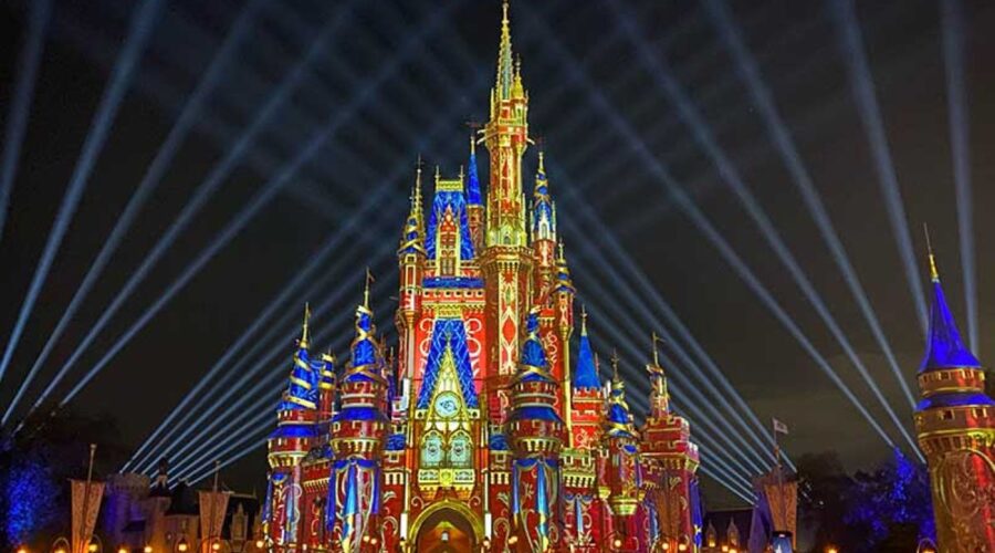 Disney World nighttime presenetations fireworks